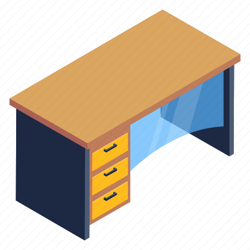 Office interior, drawer table, office table, office desk, table icon - Download on Iconfinder