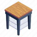 seat, stool, interior, furniture, wooden stool