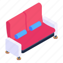 modern sofa, couch, seat, settee, lounge