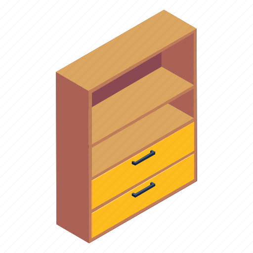 Books rack, bookshelf, books case, wooden rack, books cabinet icon - Download on Iconfinder