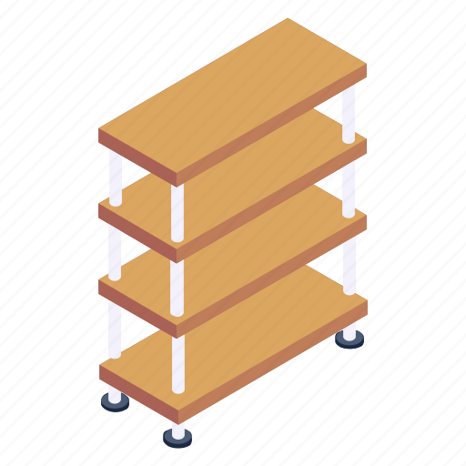 Wooden racks, wooden shelves, shoe rack, interior, furniture icon - Download on Iconfinder
