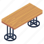 wooden table, wooden desk, furniture, interior, modern table 