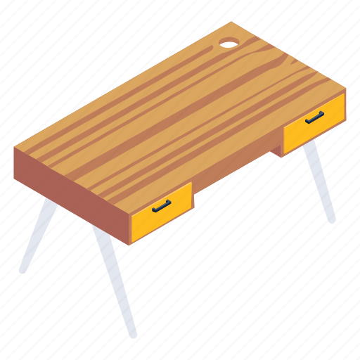 Office table, work desk, workbench, wooden table, interior icon - Download on Iconfinder