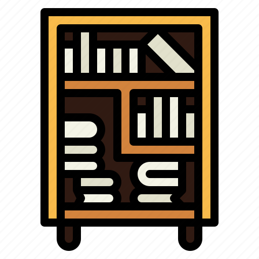 Bookcase, furniture, closet, book, library icon - Download on Iconfinder
