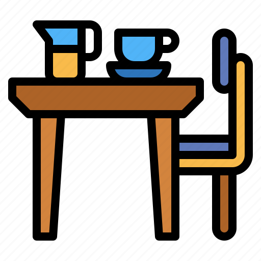 Table, chair, cup, furniture, jar icon - Download on Iconfinder