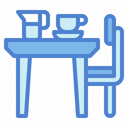 Table, chair, cup, furniture, jar icon - Download on Iconfinder