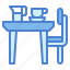 table, chair, cup, furniture, jar 