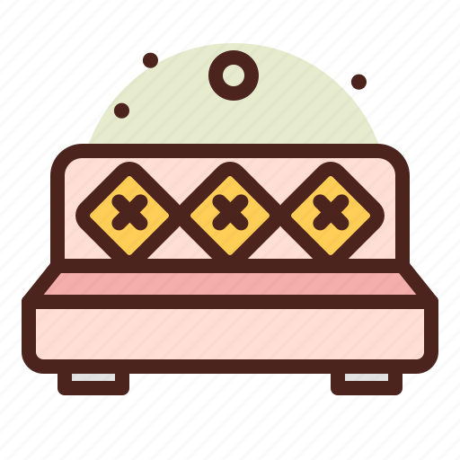 Triple, bed, furniture, interior icon - Download on Iconfinder