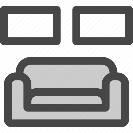 Armchair, couch, furniture, living, paintings, room, sofa icon - Download on Iconfinder