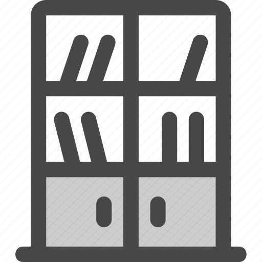 Book, bookcase, doors, library, shelf, shelves, wall icon - Download on Iconfinder