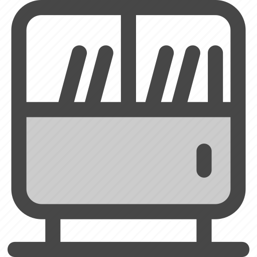 Books, cabinet, furniture, office, shelves, sideboard, storage icon - Download on Iconfinder