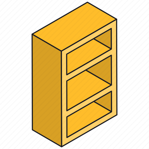 Bookshelf, bookcase, shelf, library icon - Download on Iconfinder