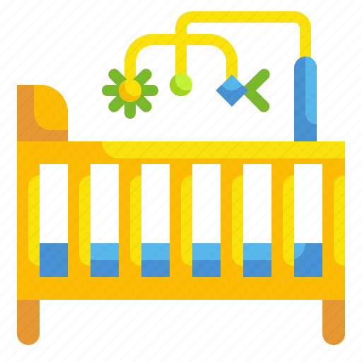 Baby, bed, bedroom, crib, furniture, household, interior icon - Download on Iconfinder