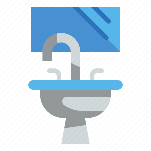 Bathroom, furniture, household, mirror, restoom, sink icon - Download on Iconfinder