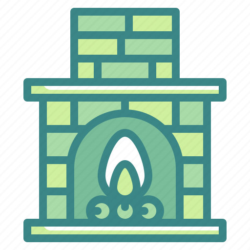 Chimney, fire, fireplace, household, interior, warm icon - Download on Iconfinder