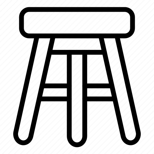 Bar stool, stool, furniture, furniture and household, antique icon - Download on Iconfinder