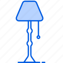 bed, lamp, table, study, large