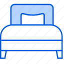 bed, single, bedroom, furniture, hotel, sleep, interior