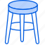 stool, wooden, furniture, chair, interior 