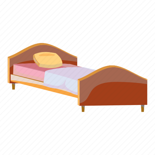 Bed, bedroom, cartoon, hotel, night, room, wooden icon - Download on Iconfinder