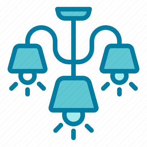 Chandelier, interior, furniture, lamp, home icon - Download on Iconfinder