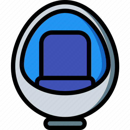 Chair, egg, furniture, house, seat icon - Download on Iconfinder