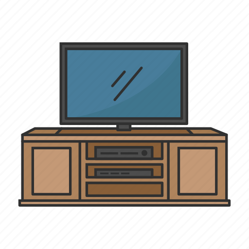 Cabinet, furniture, interior, movables, multimedia, television, television set icon - Download on Iconfinder