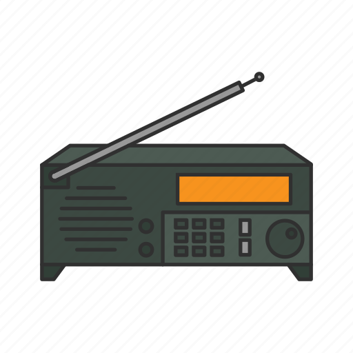 Media, multimedia, music, radio, radio receiver, satellite radio, table radio icon - Download on Iconfinder