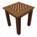 chess, chess board, chess table, furniture, games, household, table