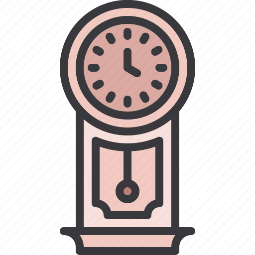 Vintage, clock, time, antique, decoration, furniture icon - Download on Iconfinder