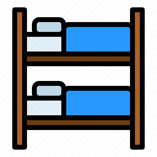 Bunk, bed, furniture, home, interior, house, room icon - Download on Iconfinder