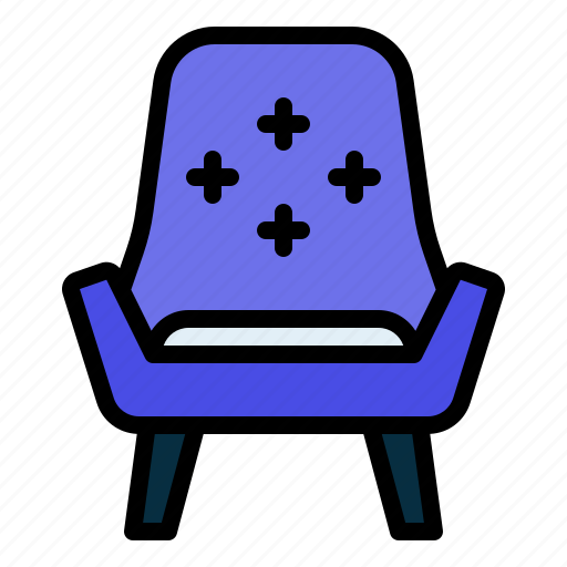 Arm, chair, furniture, home, interior, house, room icon - Download on Iconfinder