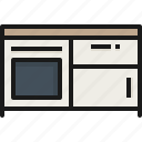 cupboard, furniture, home, house, interior, kitchen
