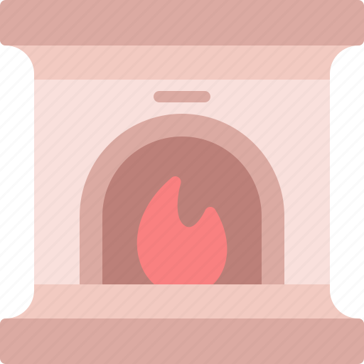 Fireplace, chimney, warm, flame, furniture icon - Download on Iconfinder