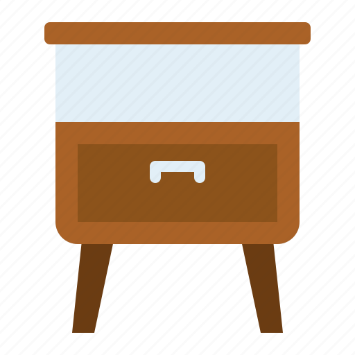 Bed, side, table, furniture, home, interior, house icon - Download on Iconfinder