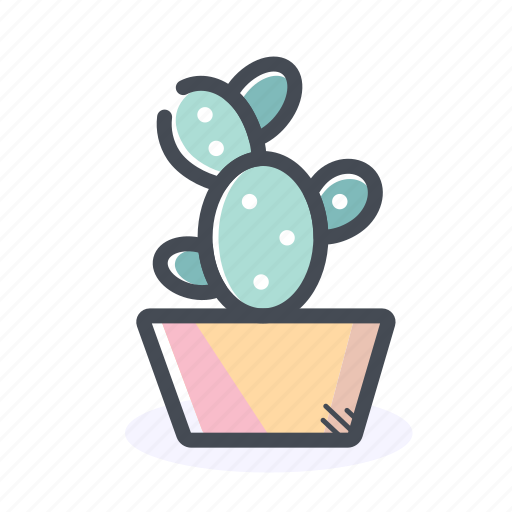 Cactus, decor, flower, flowerpot, interior icon - Download on Iconfinder