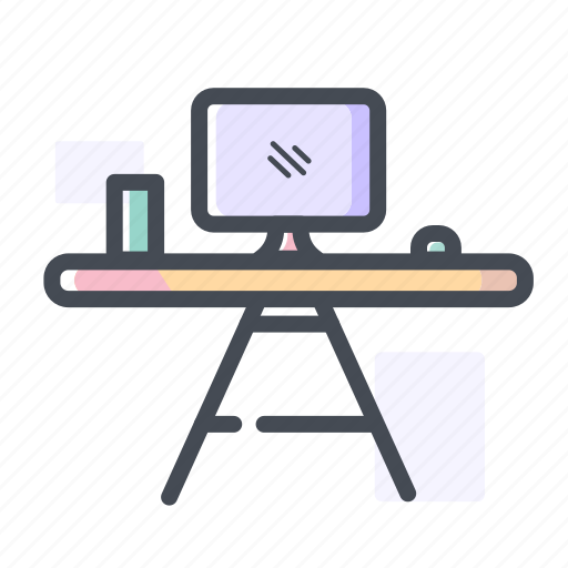 Computer, desk, table, workplace icon - Download on Iconfinder