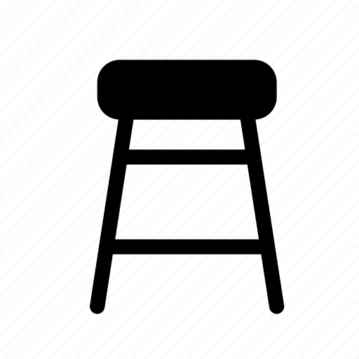 Stool, chair, seat, bar, cafe, household, furniture icon - Download on Iconfinder