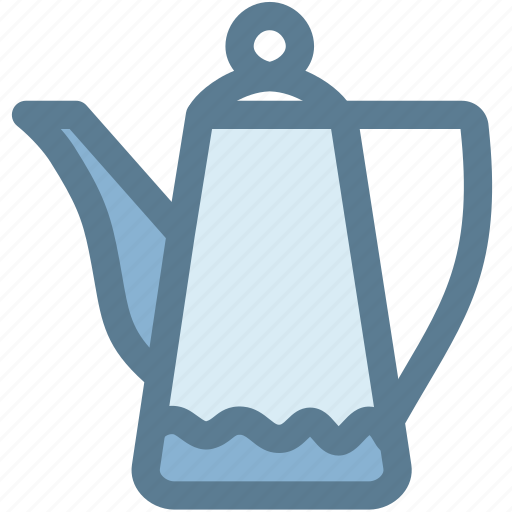 Boiled, coffee, coffee pot, gooseneck kettle, household, pot icon - Download on Iconfinder