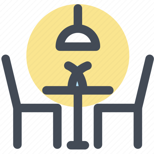 Chairs, dining, dining table, furniture, household, interior, table icon - Download on Iconfinder