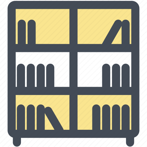 Bookshelf, decerate, furniture, home furniture, household, library, shelves icon - Download on Iconfinder
