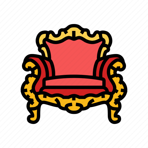 Armchair, luxury, royal, furniture, interior, home icon - Download on Iconfinder