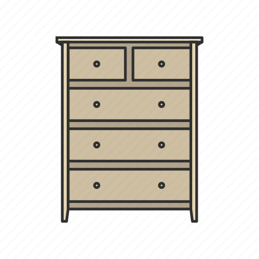 Bureau, cabinet, chest of drawers, closet, drawer, furniture, interior icon - Download on Iconfinder