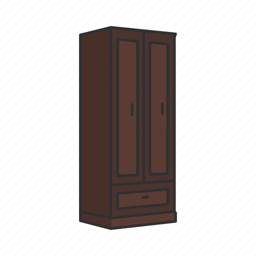 Cabinet, closet, furniture, interior, shelves, storage, armoire icon - Download on Iconfinder