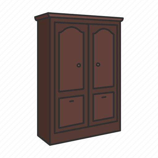 Cabinet, closet, drawer, house interior, shelves, wardrobe, armoire icon - Download on Iconfinder