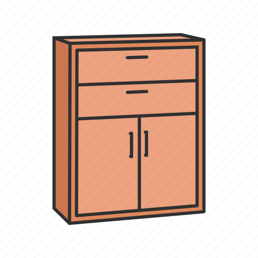 Cabinet, closet, drawer, furniture, household, interior, shelves icon - Download on Iconfinder