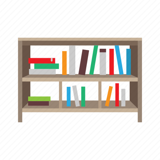 Bookshelf, bookstand, cabinet, drawers, furniture, interior, shelves icon - Download on Iconfinder