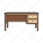 bureau, desk, furniture, interior, office table, school table, table 