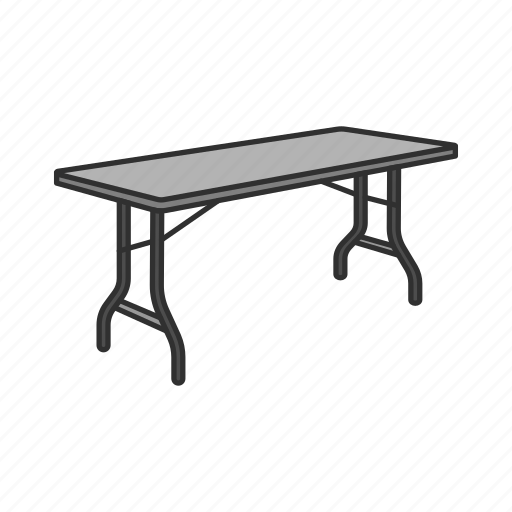 Desk, dining table, folding table, furniture, interior, portable table, table icon - Download on Iconfinder