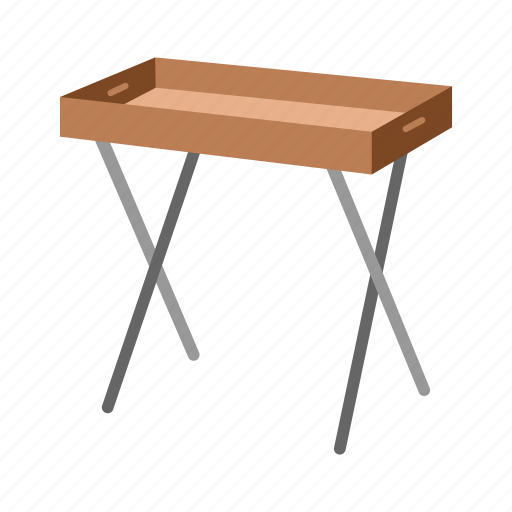 Desk, folding table, furniture, interior, table, tv tray, tv tray table icon - Download on Iconfinder
